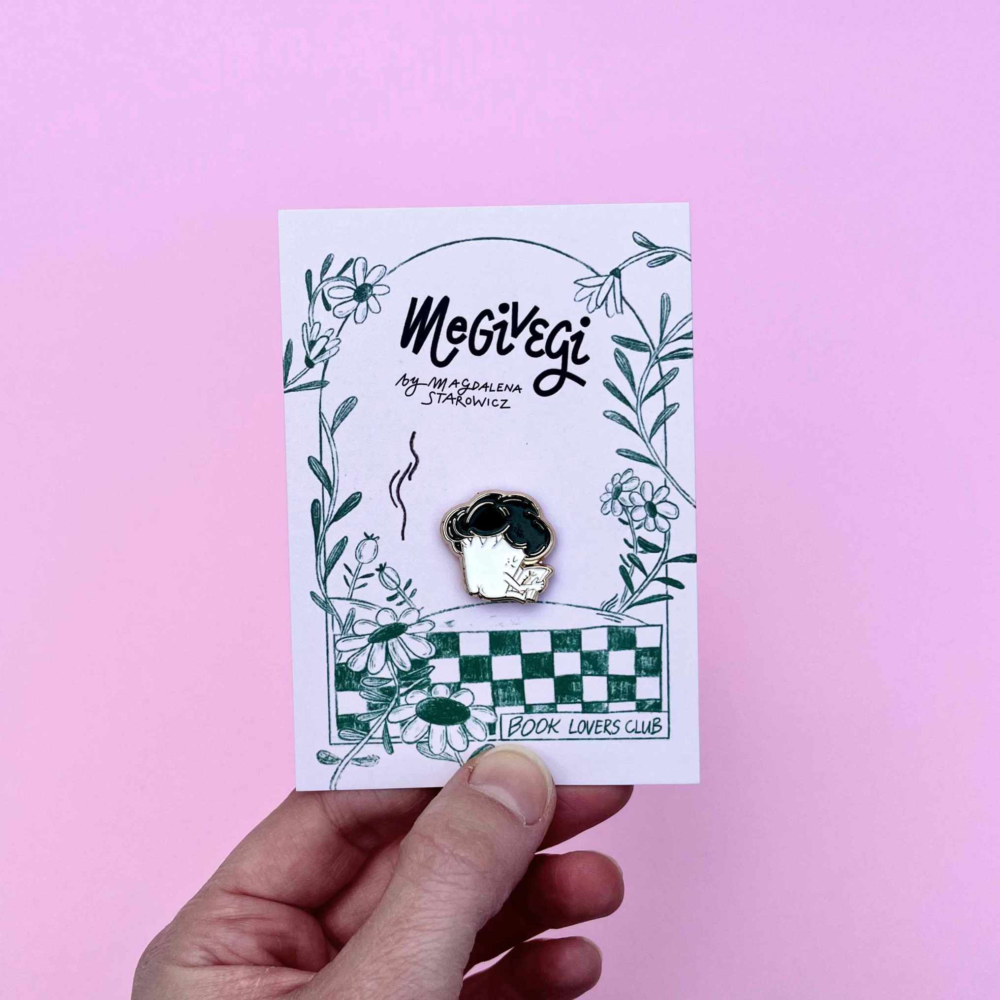 Broccoli Enamel Pin, przypinka, Megivegi.