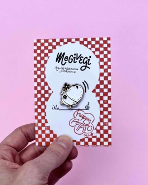 Happy Potato Club, przypinka autorska, Megivegi.