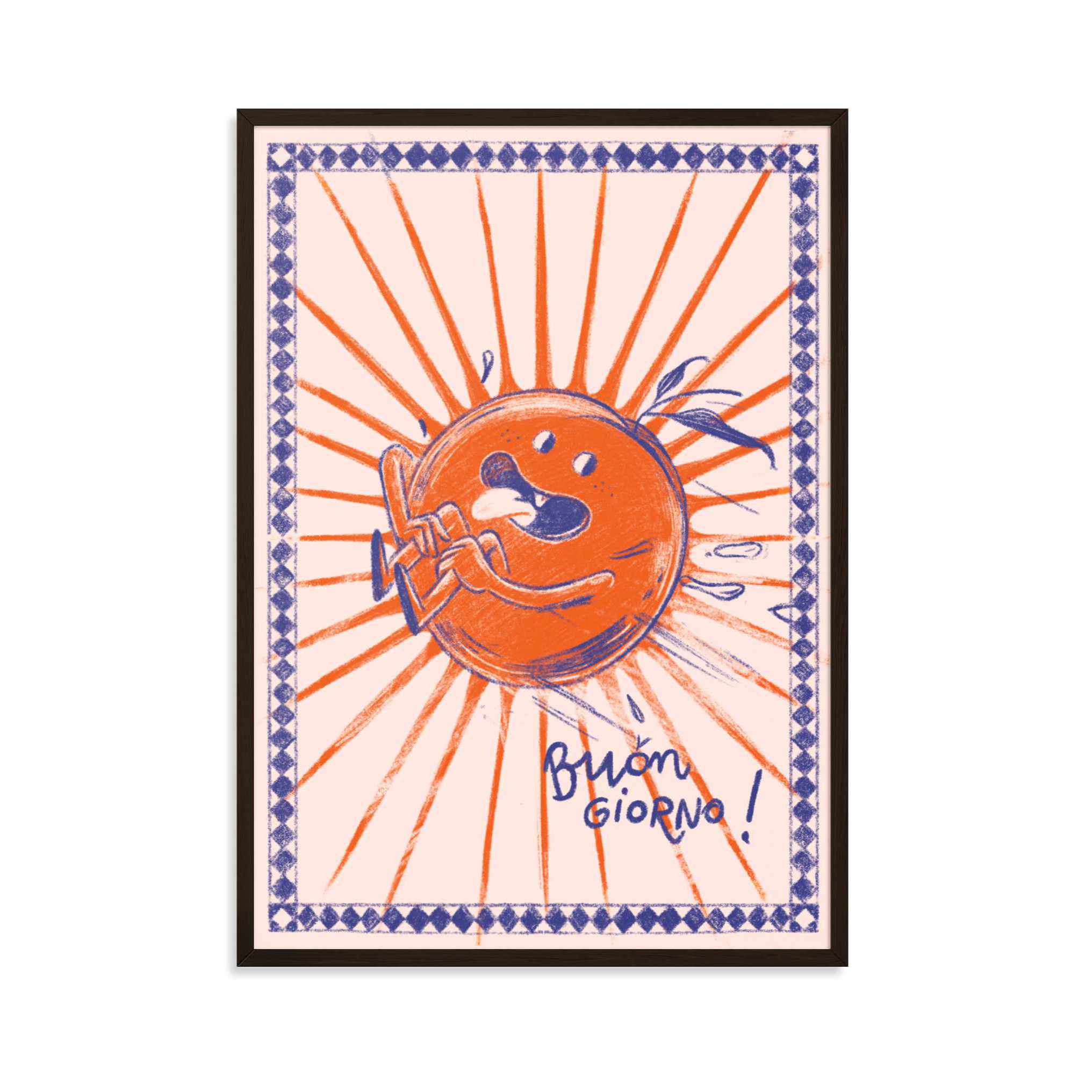 Buongiorno, plakat autorski, Megivegi.