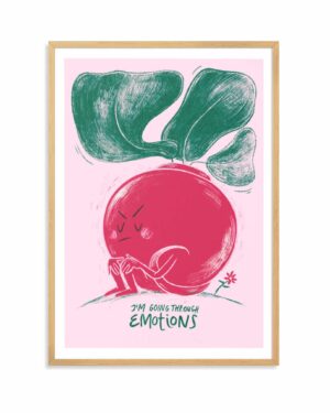 Beetroot's emotions, plakat autorski, Megivegi.