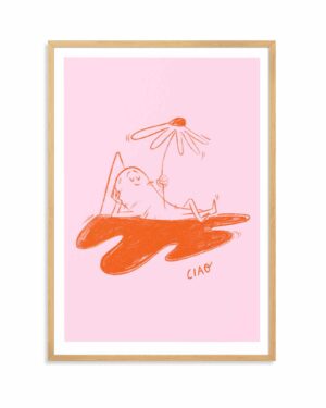 Ciao, plakat autorski, Megivegi.