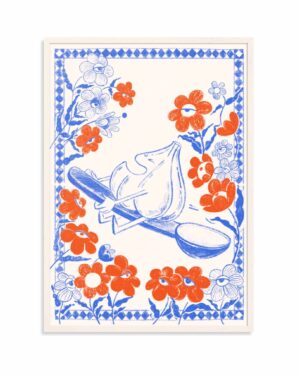 Czosnek, plakat autorski, Megivegi.