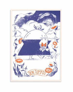 Don Tomato, plakat autorski,Megivegi.