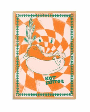 Hot Carrot plakat autorski, Megivegi.