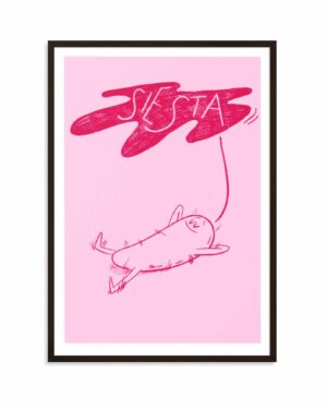 Siesta, plakat autorski, Megivegi.